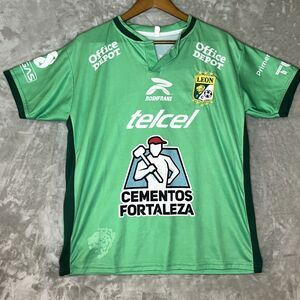 Leon FC Green Soccer Ciudad Maderas 26 Cementos Fortaleza Mexico Jersey Mens Med